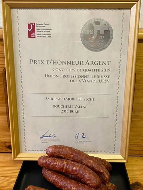 Saucisse d'Ajoie IGP